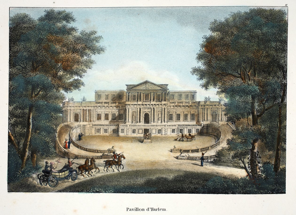 Pavillon dHarlem, ca. 1895 (fotokrom) af Belgian School