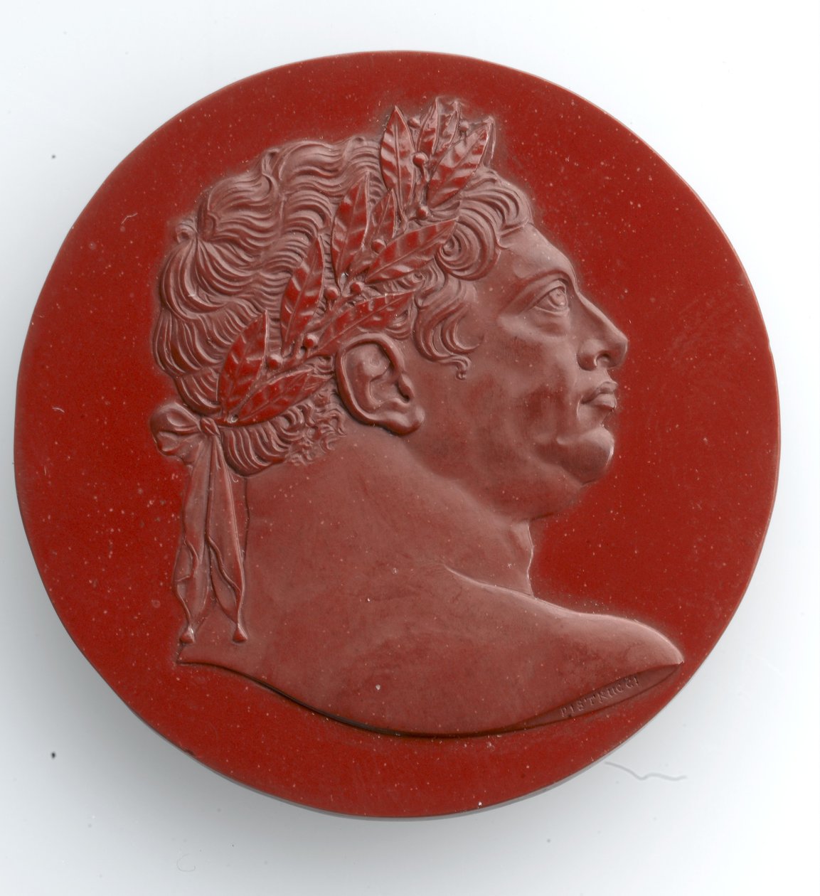 Cameo af George III, 1816 (jaspis) af Benedetto Pistrucci