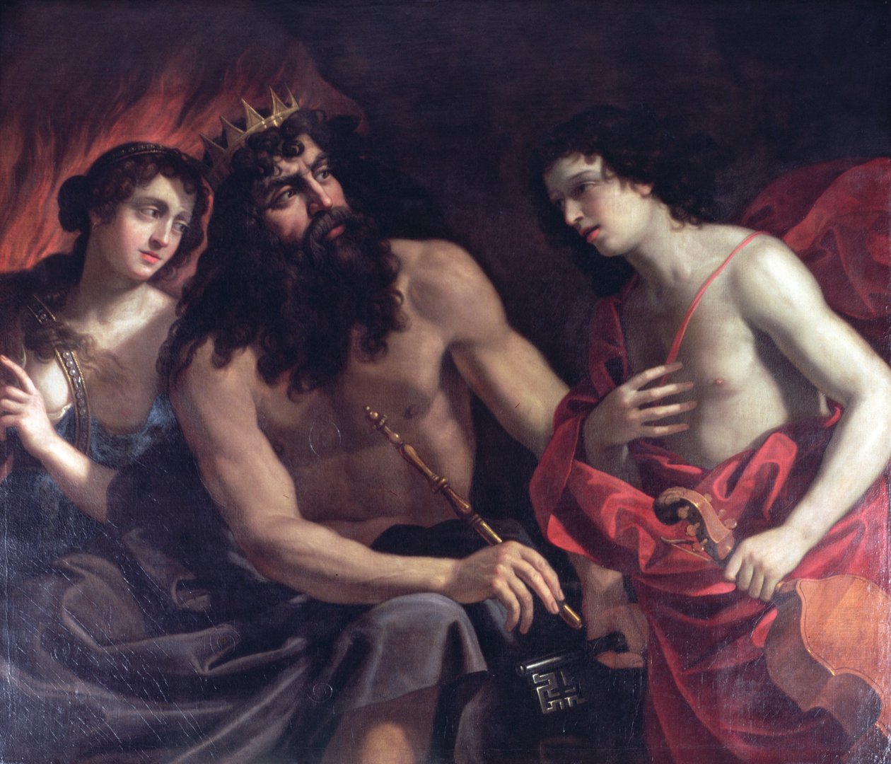 Pluto, Orfeus og Eurydike af Benedetto the Elder Gennari