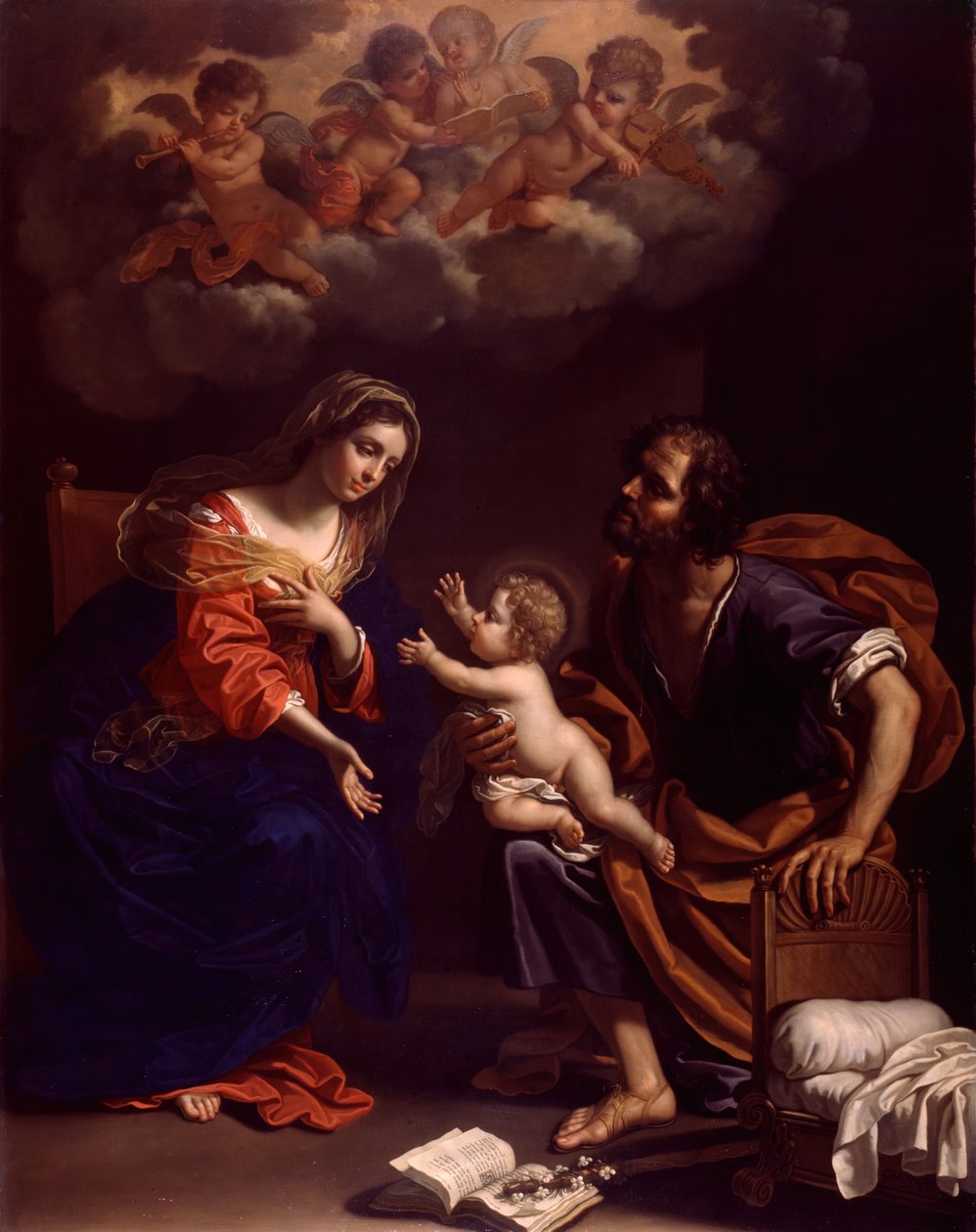 Den hellige familie, 1682. af Benedetto Gennari