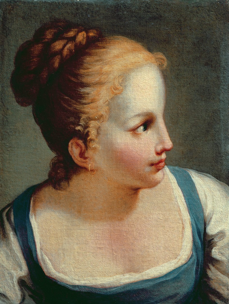 Hovedet af en ung pige af Benedetto Luti