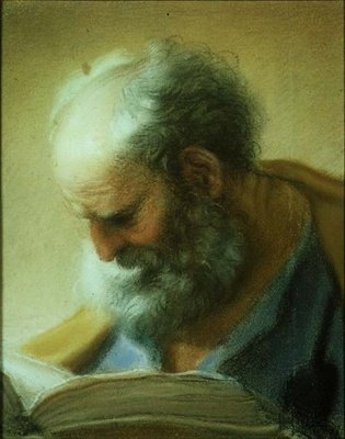 Hoved af en apostel af Benedetto Luti