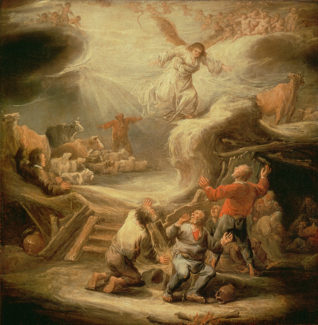 Bebudelsen til hyrderne af Benjamin Gerritsz. Cuyp