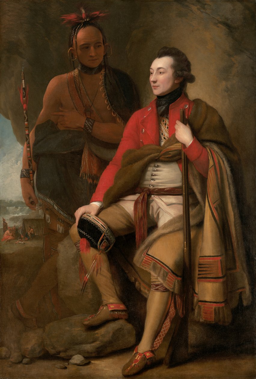 Portræt af oberst Guy Johnson af Benjamin West