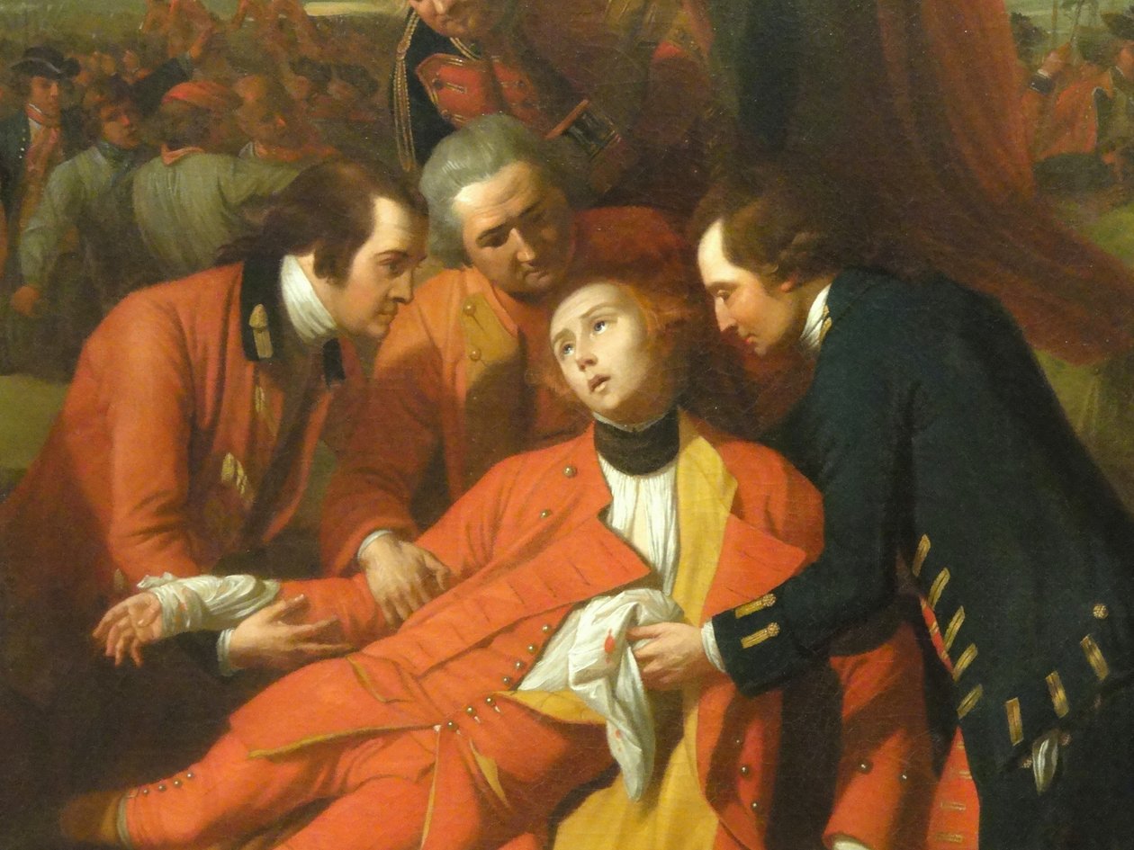 General Wolfes død (detaljer) af Benjamin West