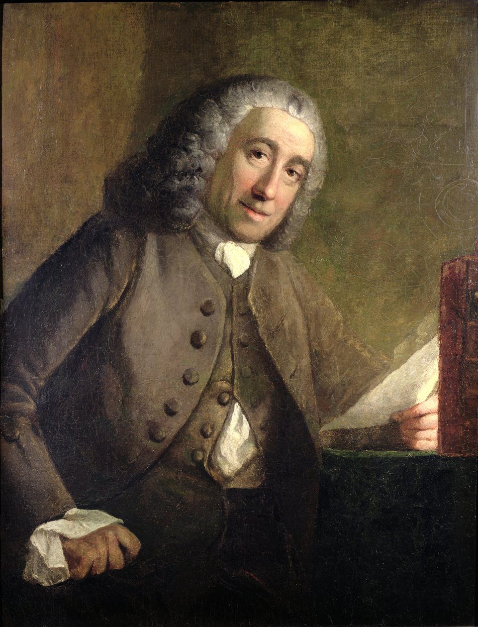 Portræt af Francis Fauquier, (ca. 1704-68) Løjtnantguvernør i Virginia i de amerikanske kolonier, ca. 1757 af Benjamin Wilson
