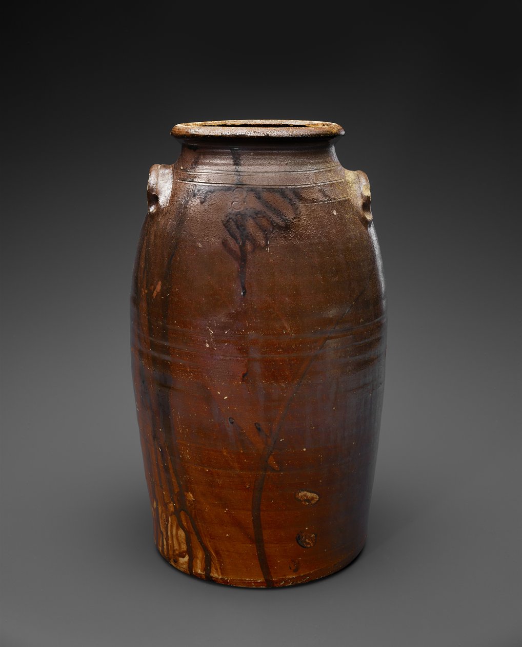 Churn, ca. 1880 (slipglaseret stentøj) af Benjamin Franklin (attr.to) Kirkland