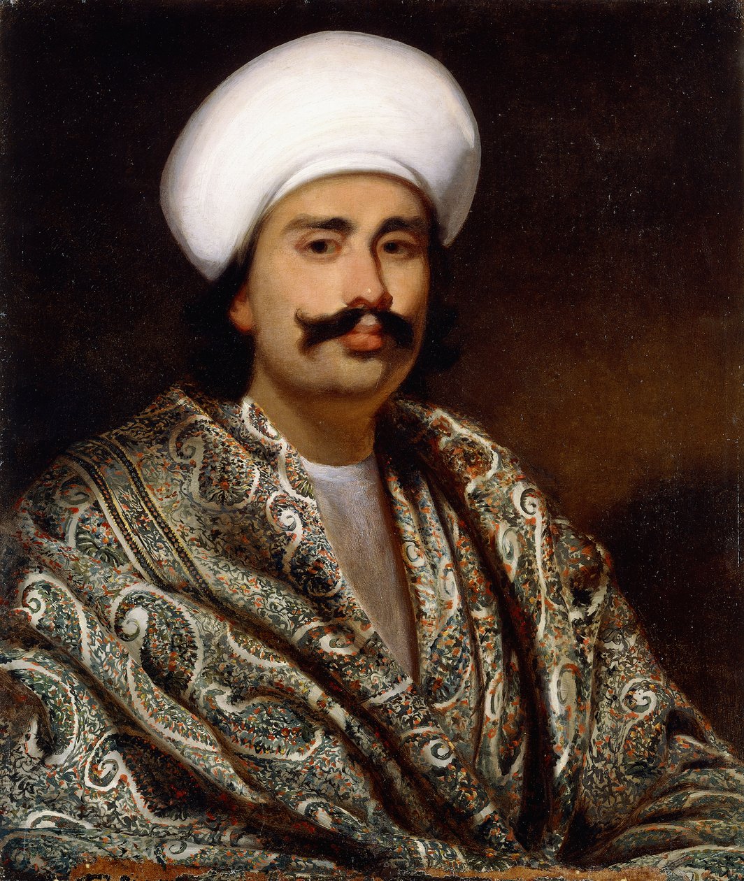 Portræt af en Nawab, ca. 1856-62 af Benjamin Hudson