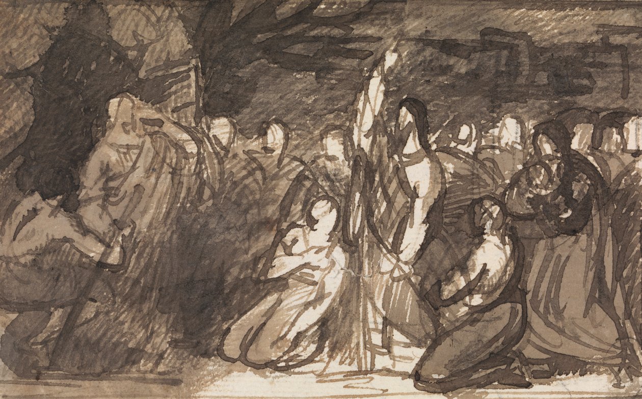 Studie af Kristus, der opdrager Lazarus af Benjamin Robert Haydon