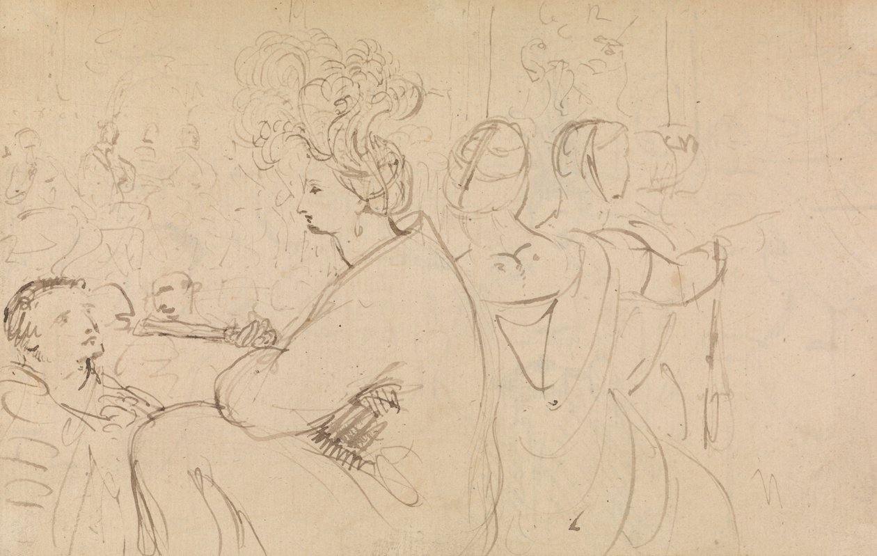Studie af siddende figurer af Benjamin Robert Haydon