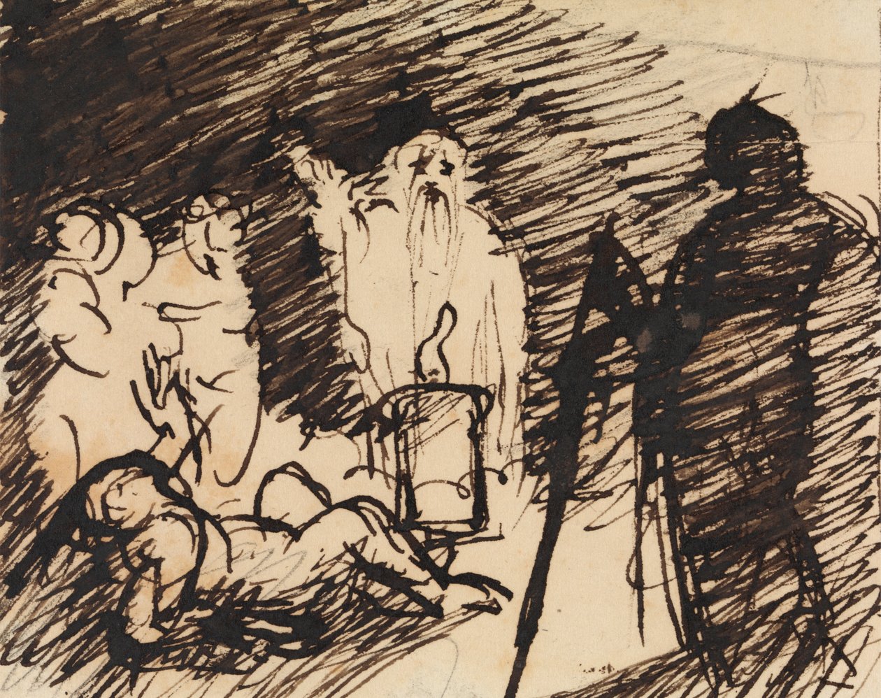 Studie af en bibelsk scene af Benjamin Robert Haydon