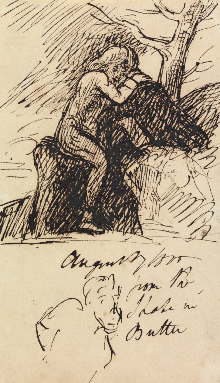 Studie af en siddende figur af Benjamin Robert Haydon