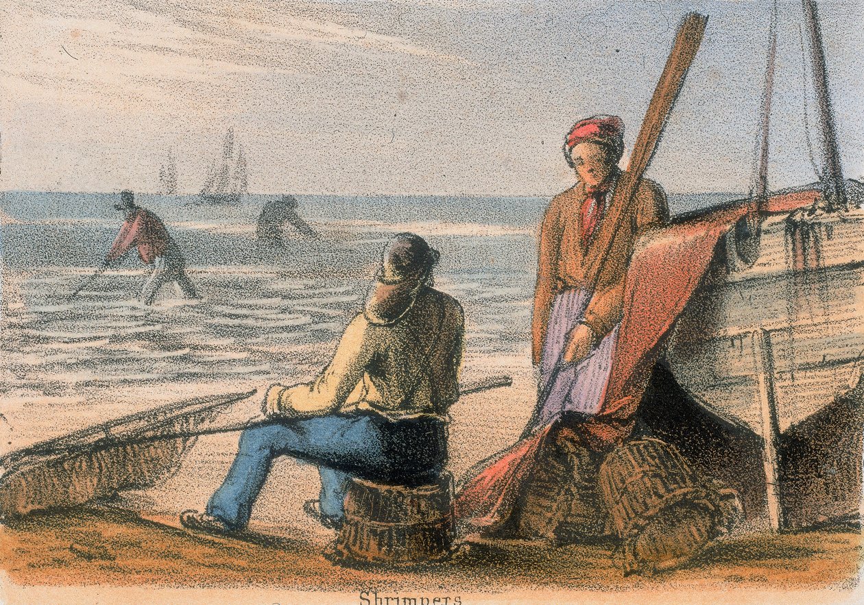Shrimpers, c1845 af Benjamin Waterhouse Hawkins