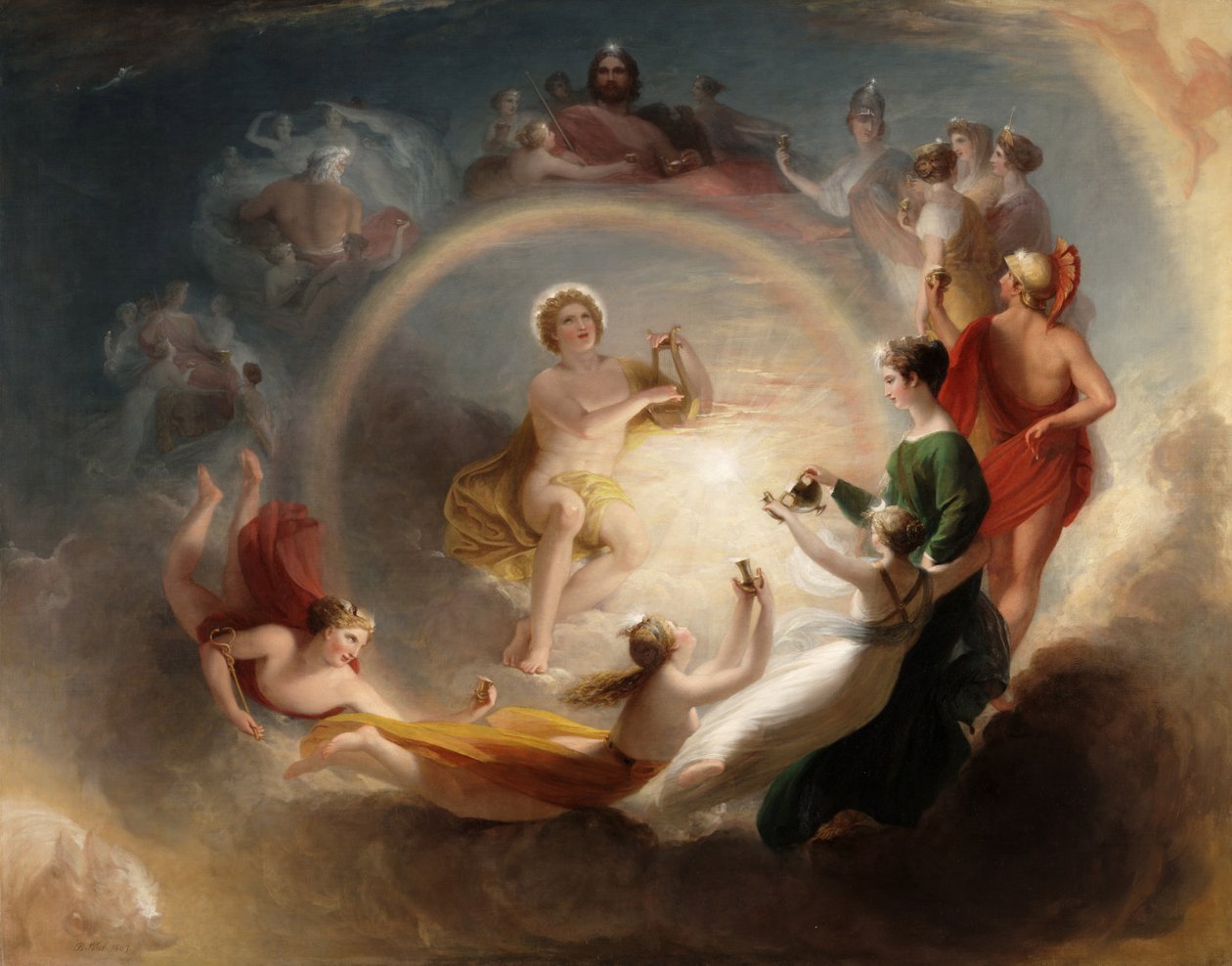 Apollos fortryllelse af Benjamin West