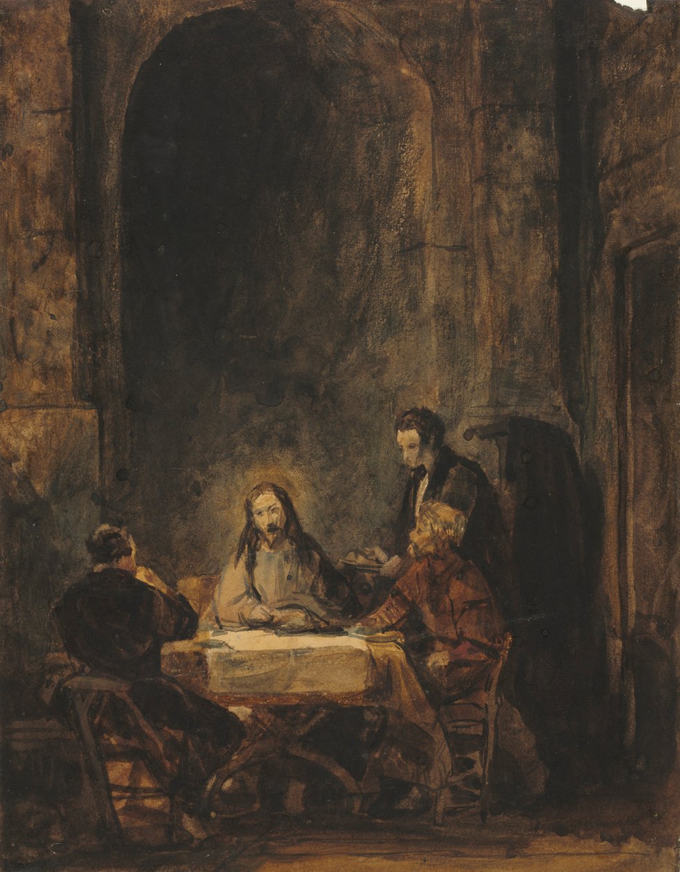 Kristus i Emmaus. af Benjamin West