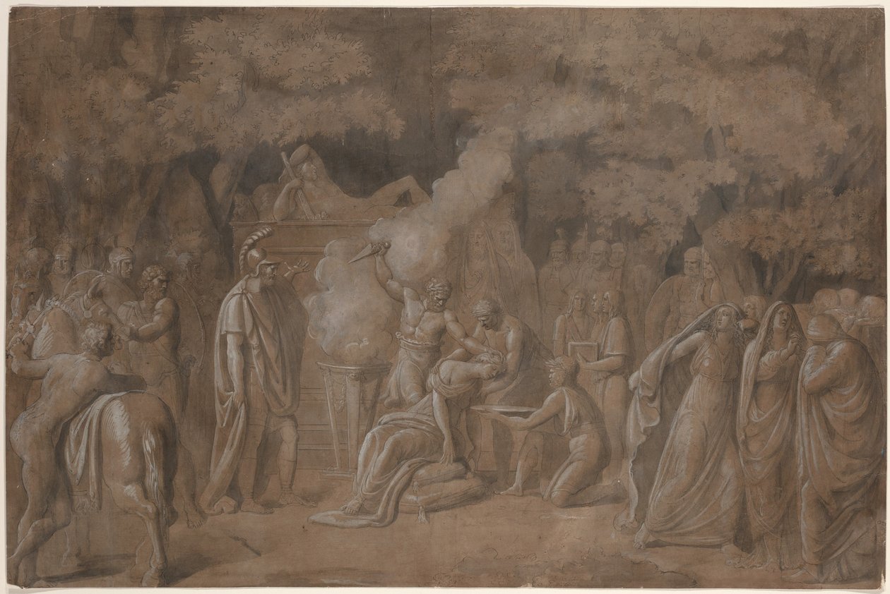 Iphigenias død (?) af Benjamin West