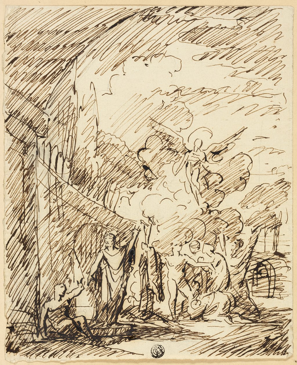 Figurer i Landskab af Benjamin West