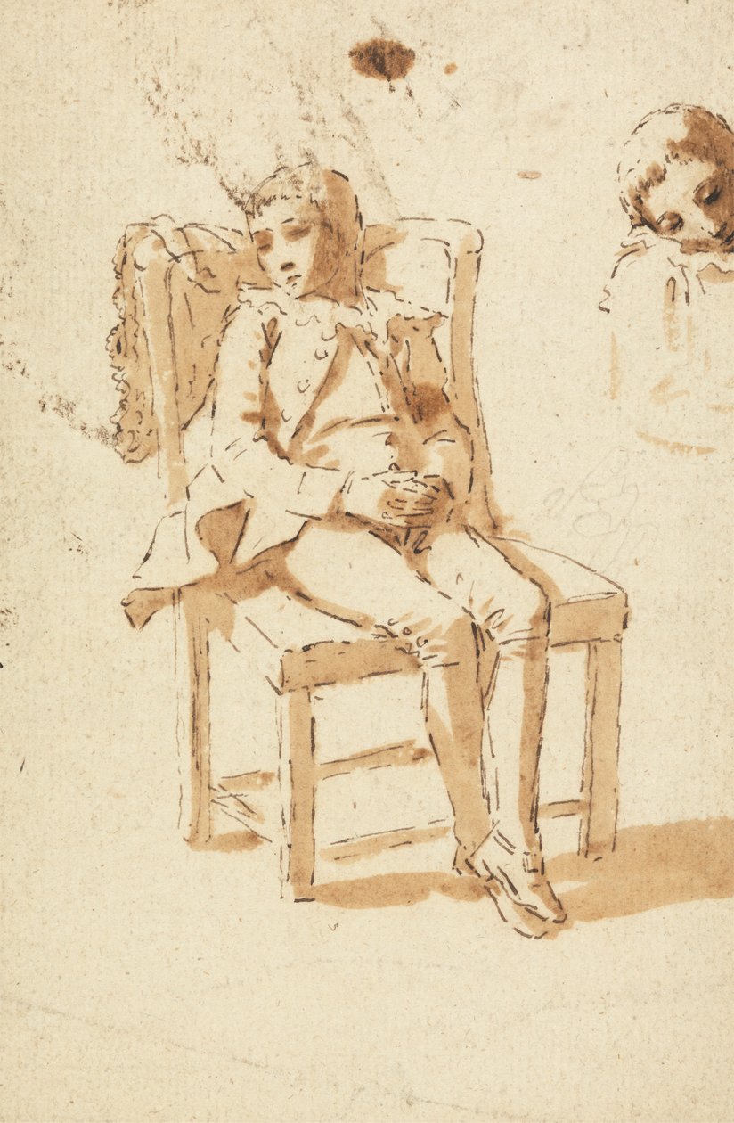 Page Boy sover af Benjamin West
