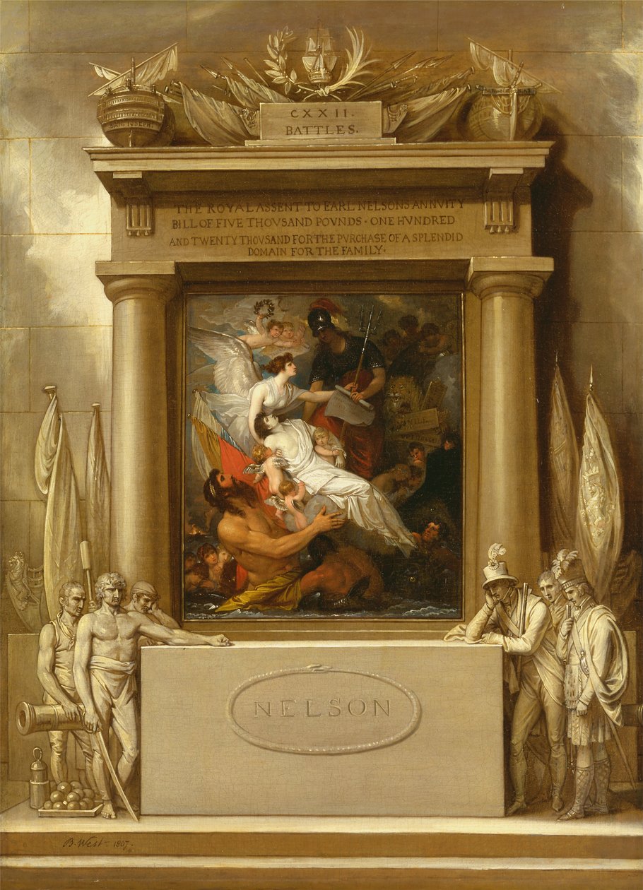 Nelsons apoteose, 1807 af Benjamin West