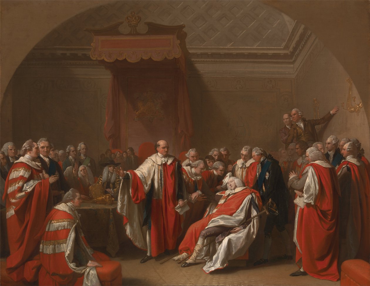 Chathams død af Benjamin West