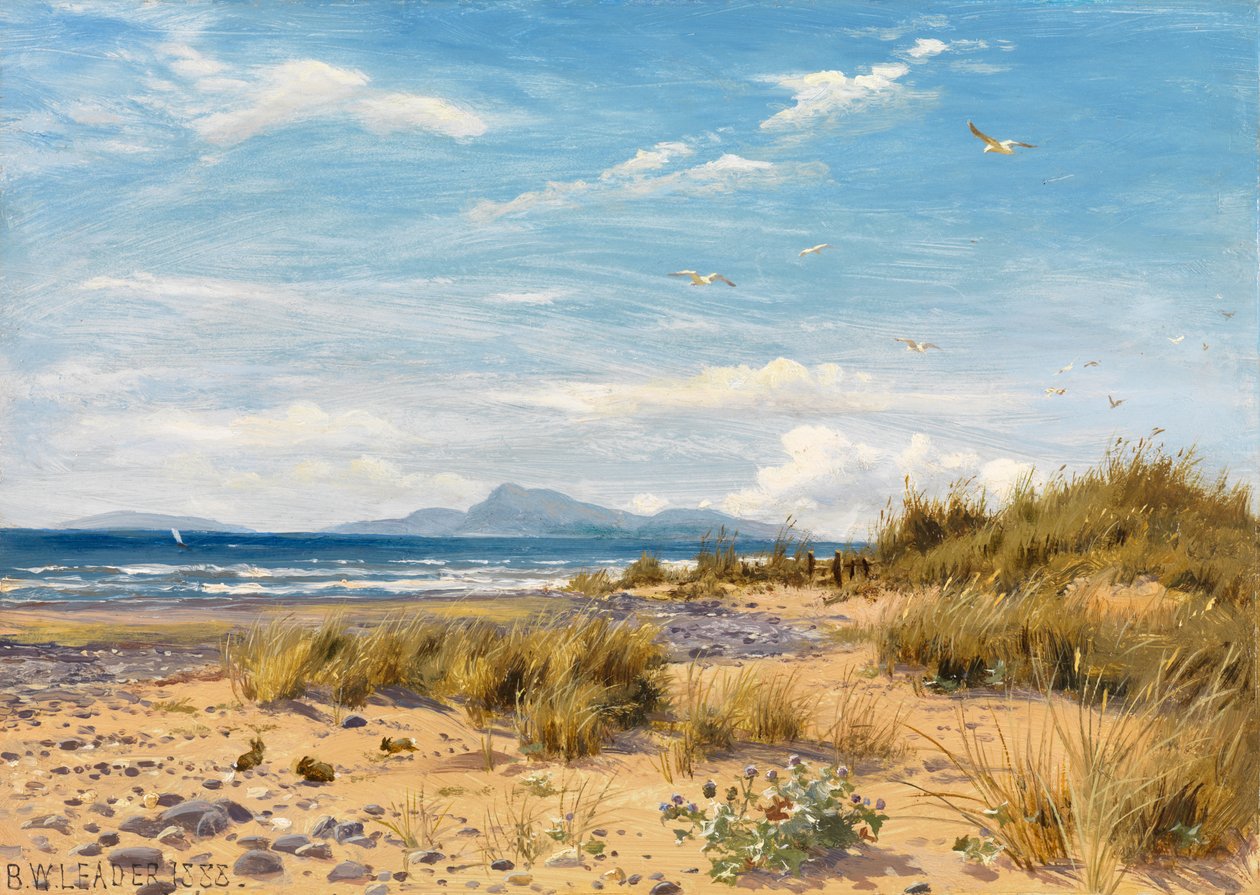 Carnarvonshire-kysten af Benjamin Williams Leader