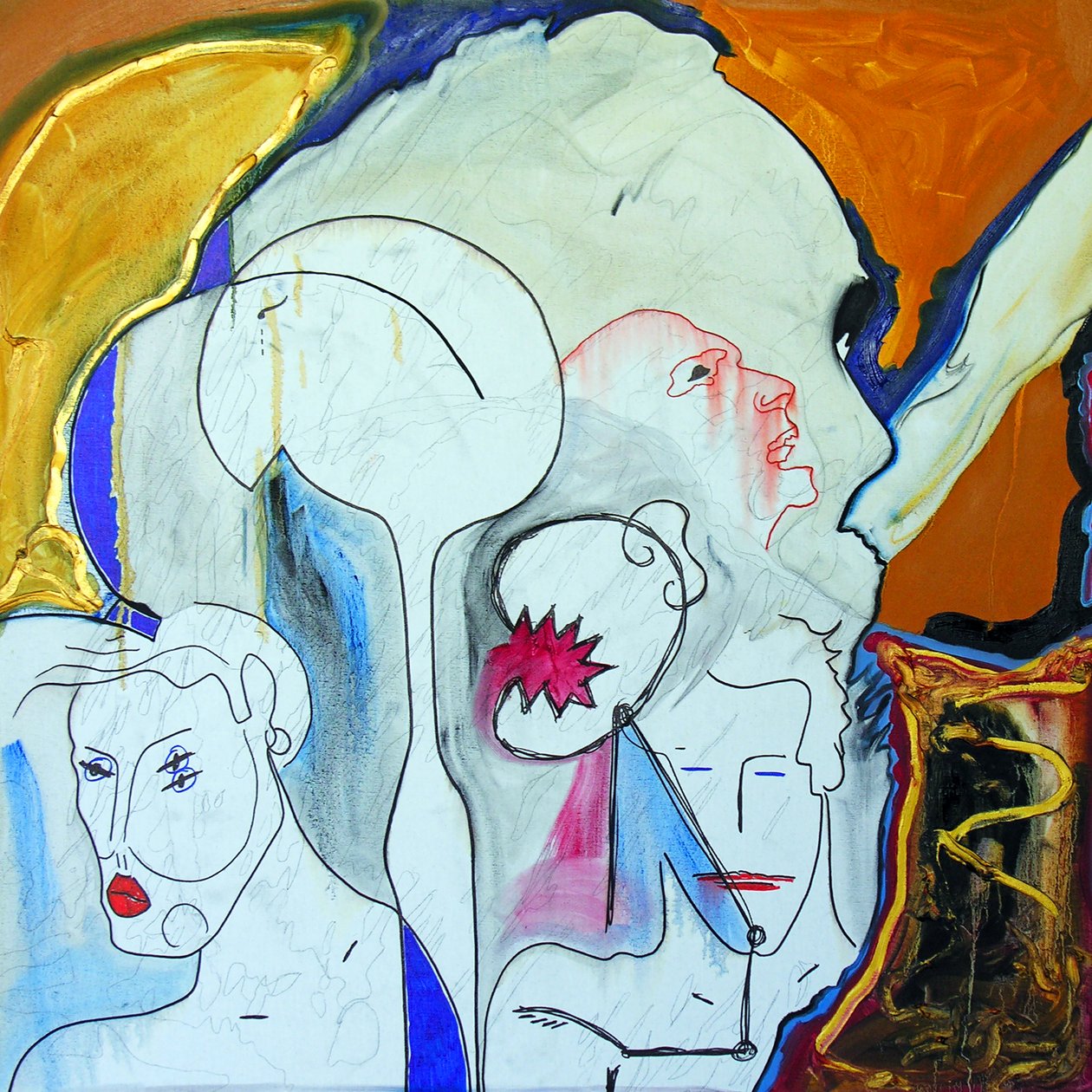Michael Ackerman, 2001 (olie på lærred) af Benoit Erwann Boucherot