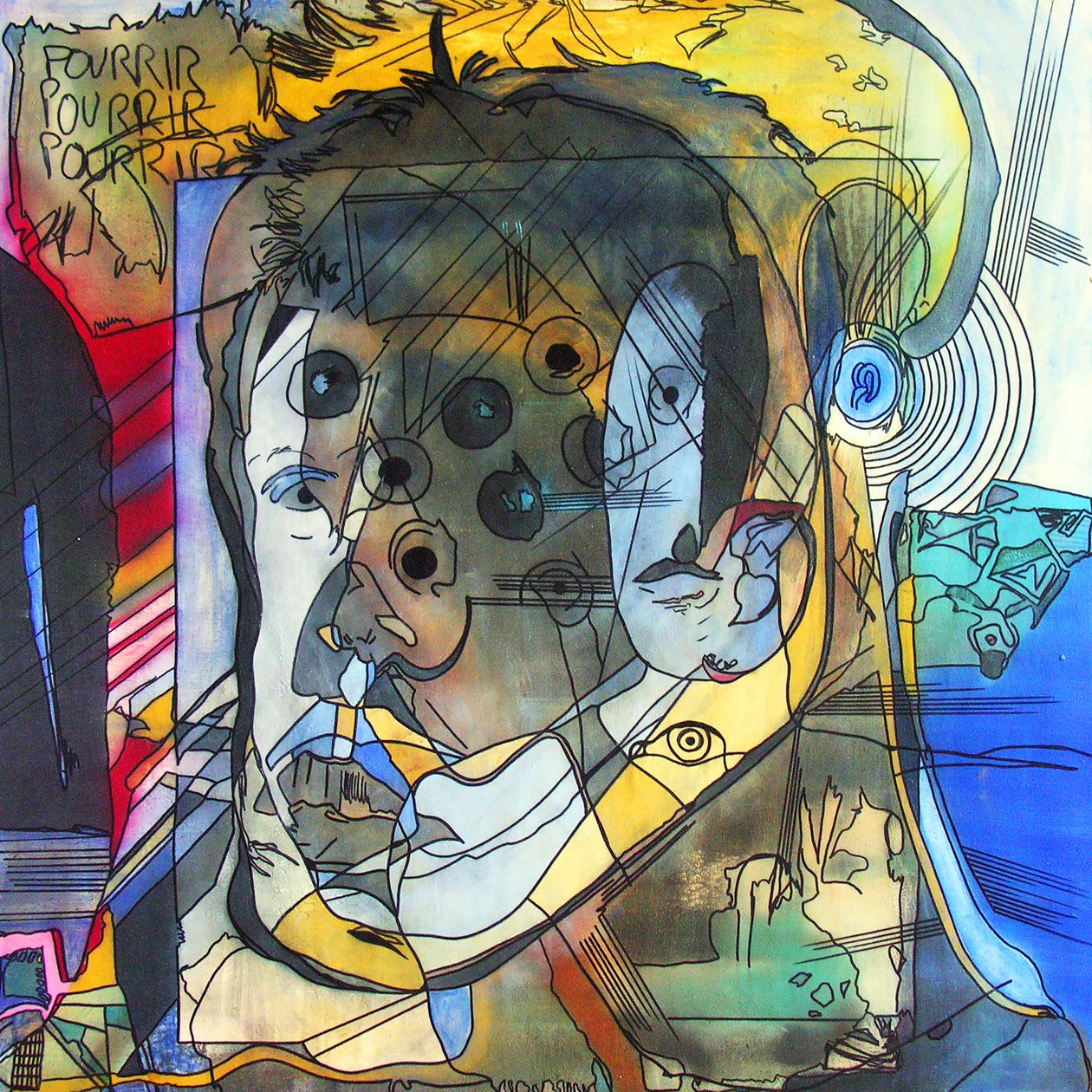 Pourrir, 2007 (olie på lærred) af Benoit Erwann Boucherot