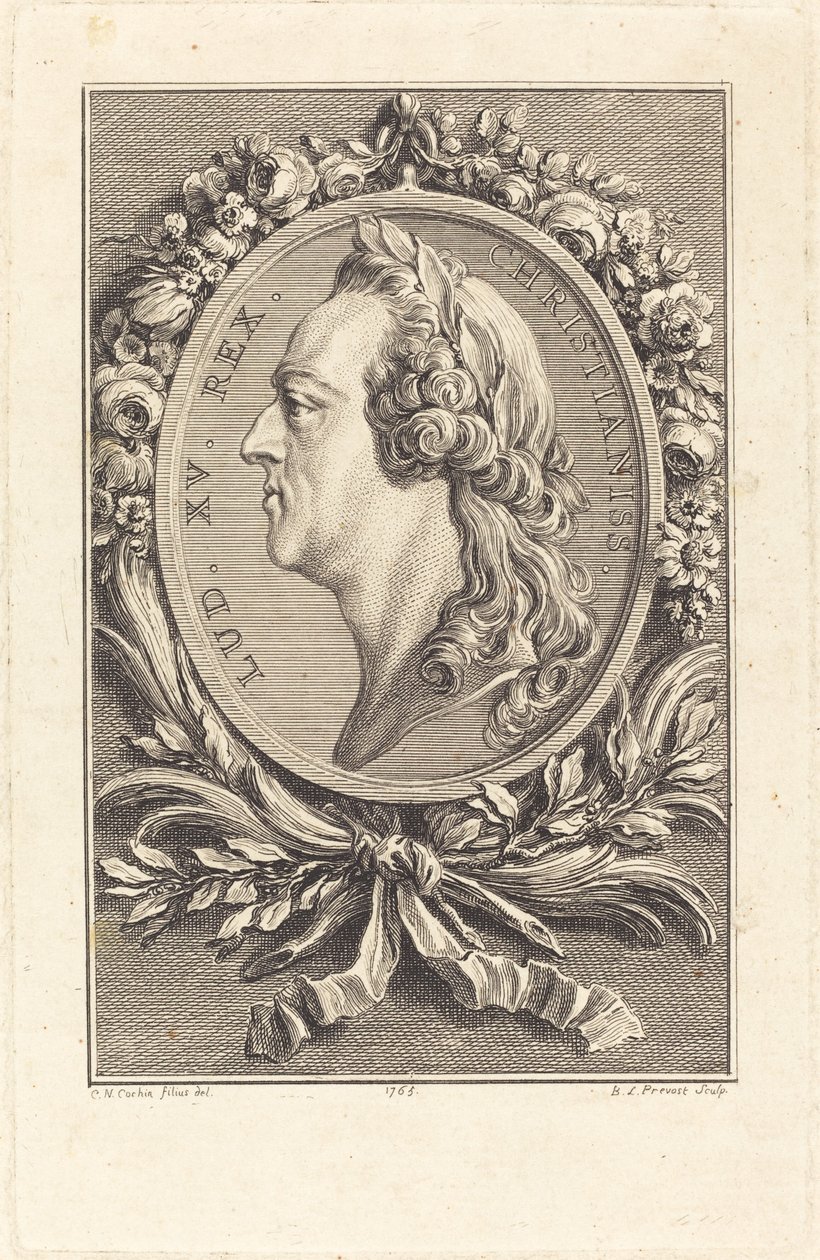 Ludvig XV, 1765. af Benoit Louis Prevost