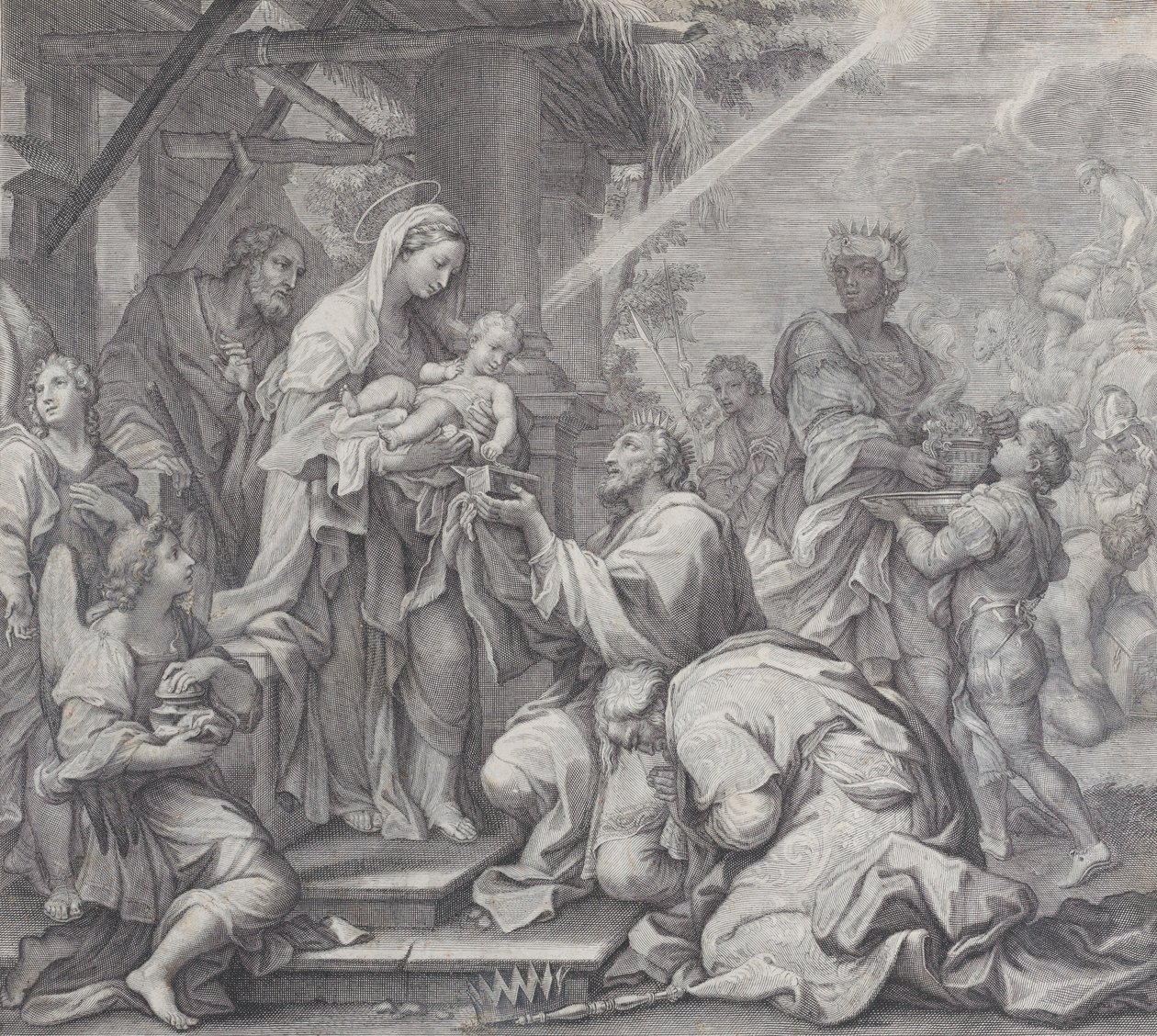 Magiernes tilbedelse, 1714-24. af Benoît Farjat