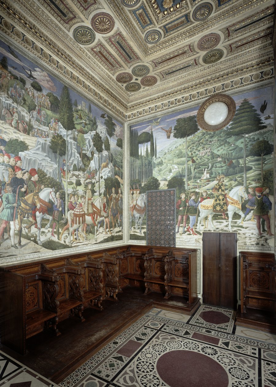 Processionen af de hellige konger, 1459-60 af Benozzo di Lese di Sandro Gozzoli