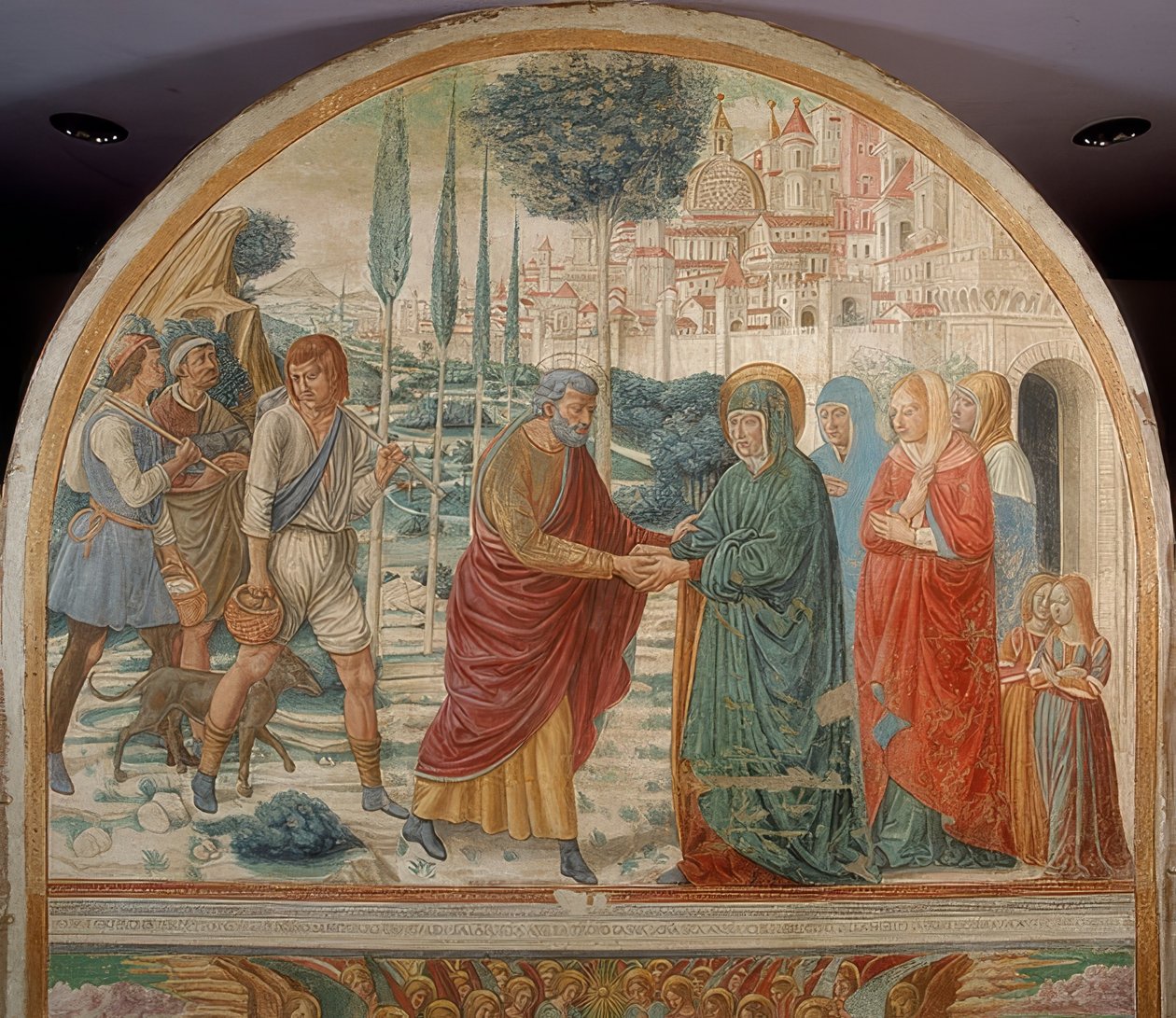 Møde ved Golden Gate. 1490 af Benozzo Gozzoli
