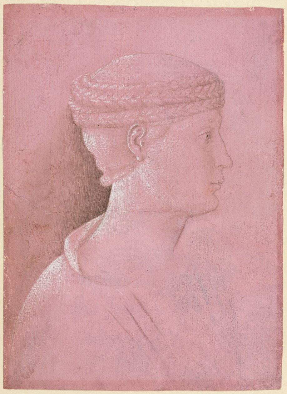 Buste of a Woman recto, ca. 1458. af Benozzo Gozzoli