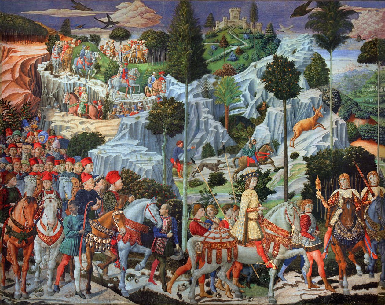 Procession af den yngste konge af Benozzo Gozzoli