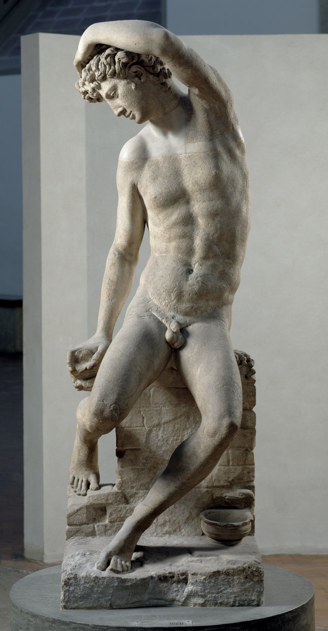 Narcissus, 1548 (marmor) af Benvenuto Cellini