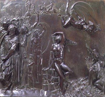 Perseus redder Andromeda (bronze) af Benvenuto Cellini