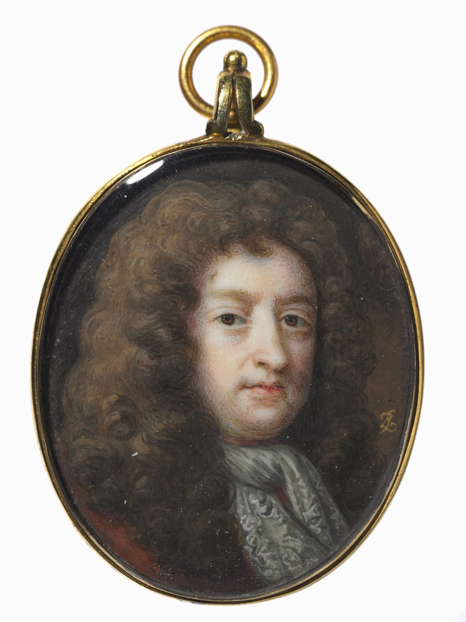 Portræt af Samuel Butler, ca. 1715-20. af Bernard Lens
