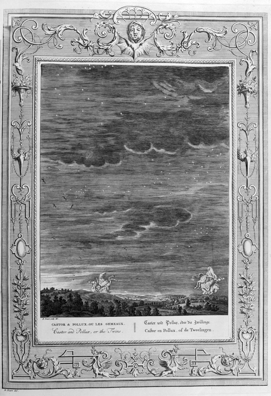 Castor og Pollux (gravering) af Bernard Picart