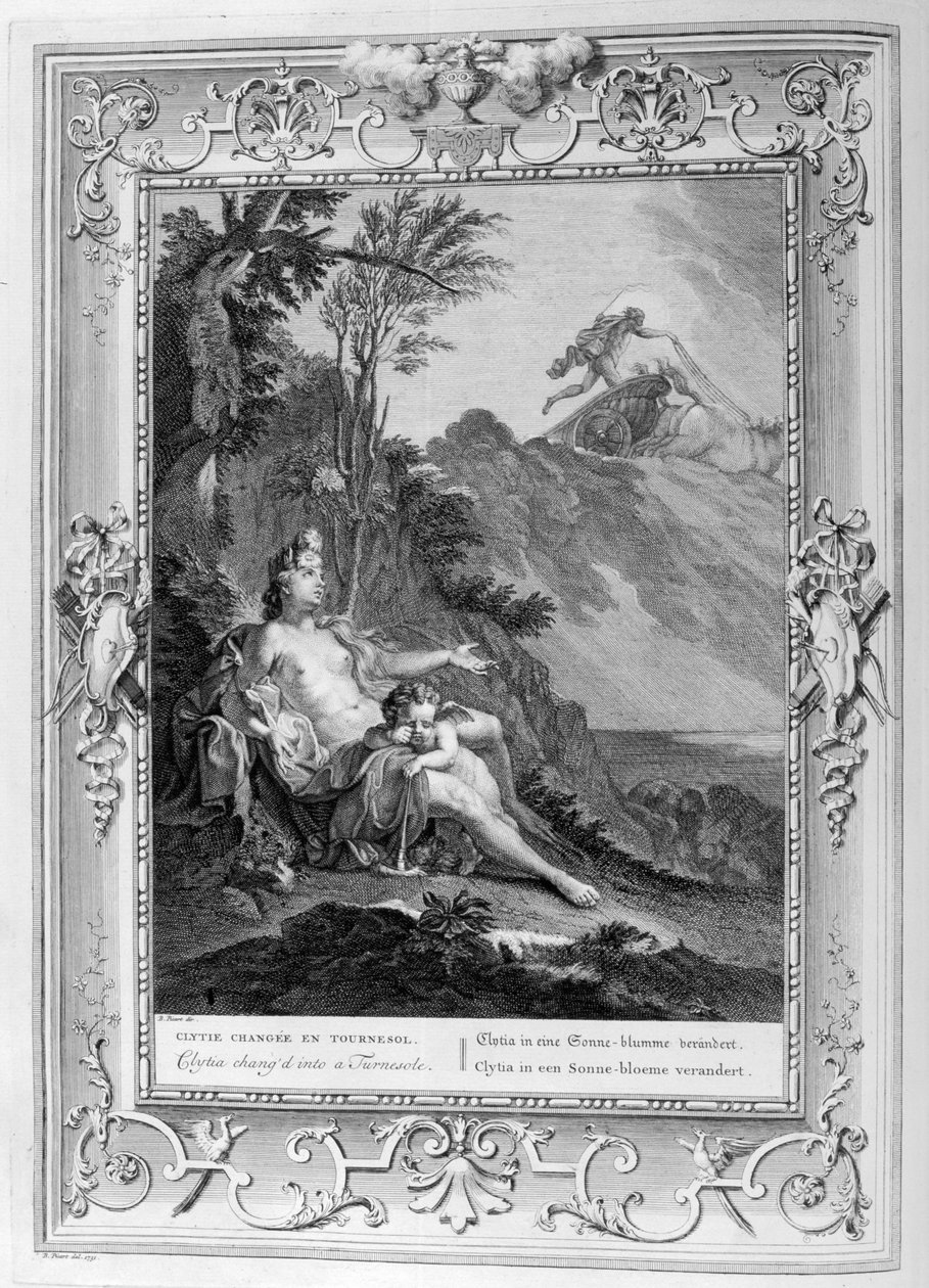 Clythie (Clytie) (gravering) af Bernard Picart