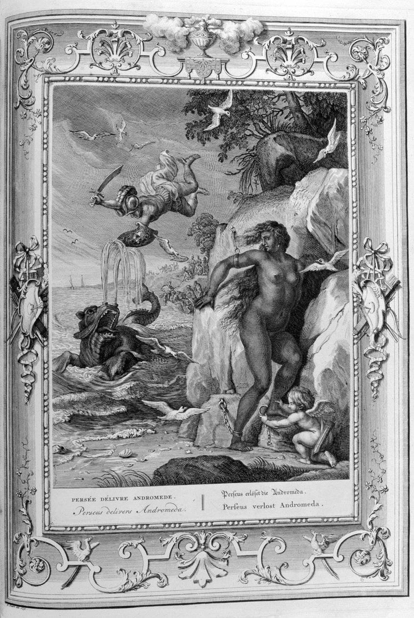 Perseus redder Andromeda af Bernard Picart