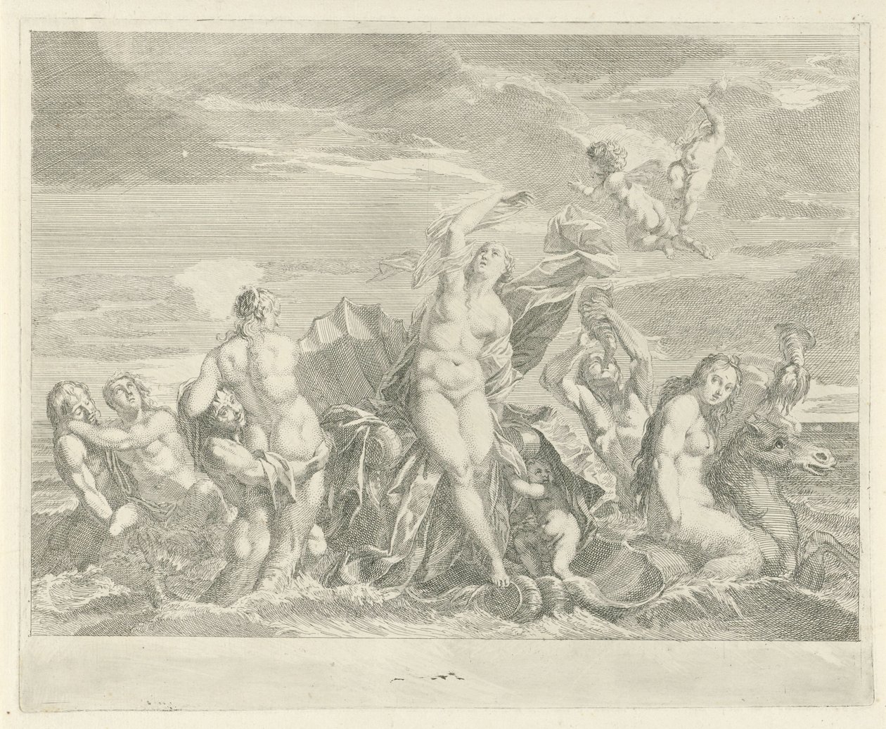 Triomf van Galatea af Bernard Picart