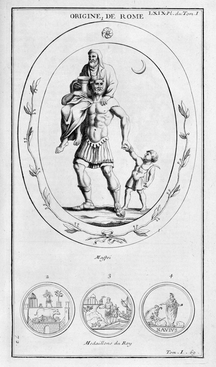 Roms oprindelse, 1757 af Bernard de Montfaucon