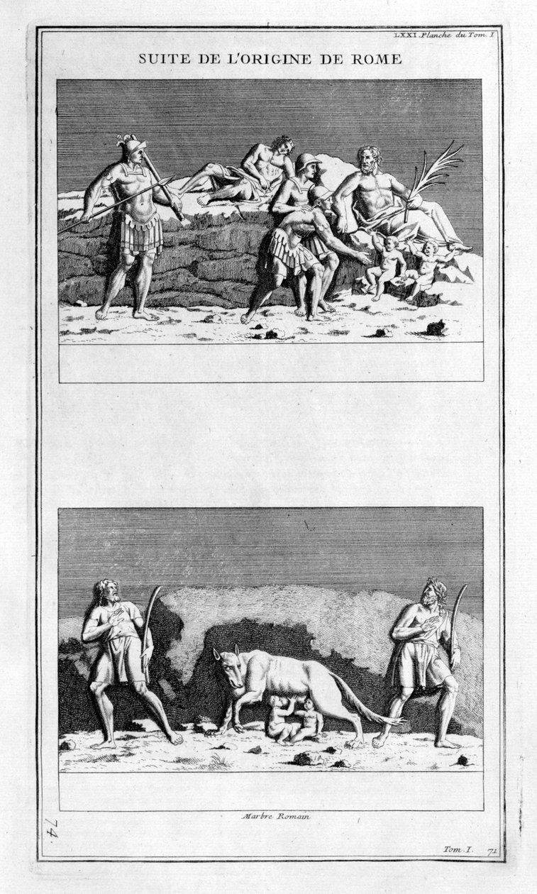 Roms oprindelse, 1757 af Bernard de Montfaucon