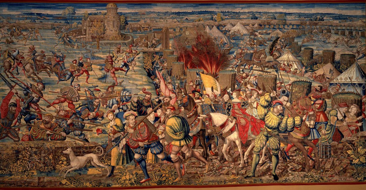 Slaget ved Pavia, ca 1530. af Bernard van Orley