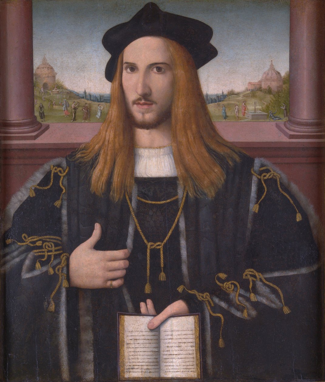 Portræt af Alberto III Pio af Bernardino Loschi