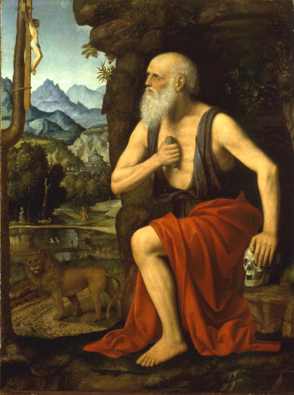 Sankt Jerome i Penitence af Bernardino Luini