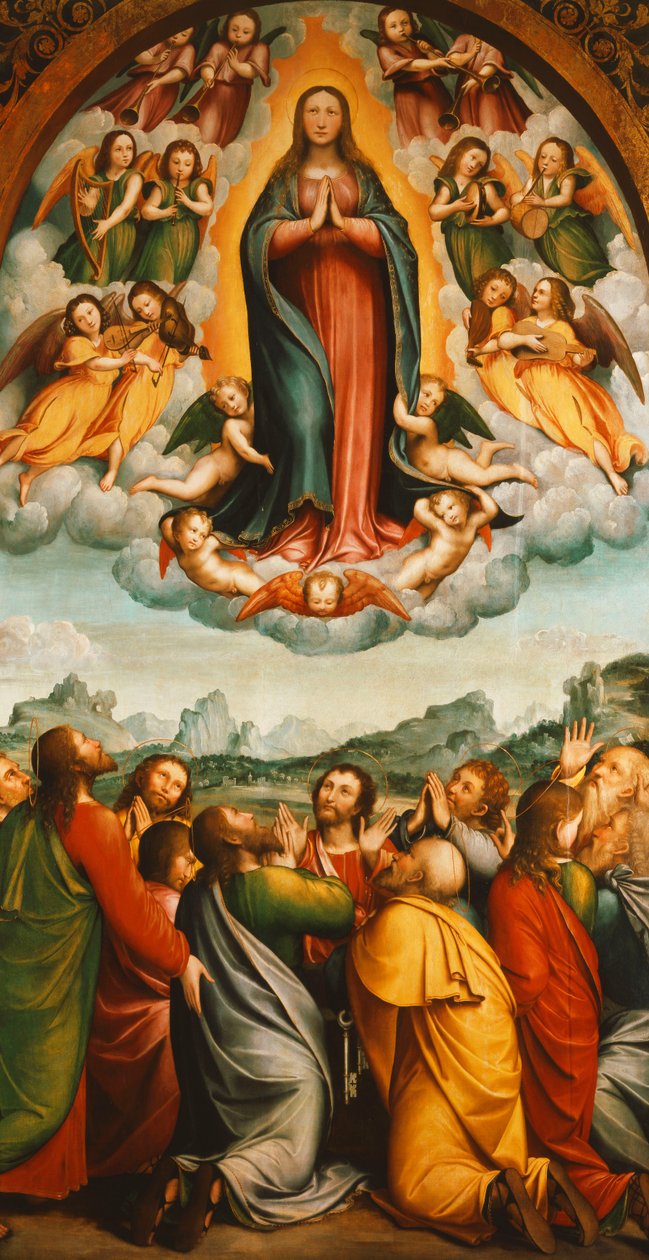 Jomfruens antagelse af Bernardino Ferrari