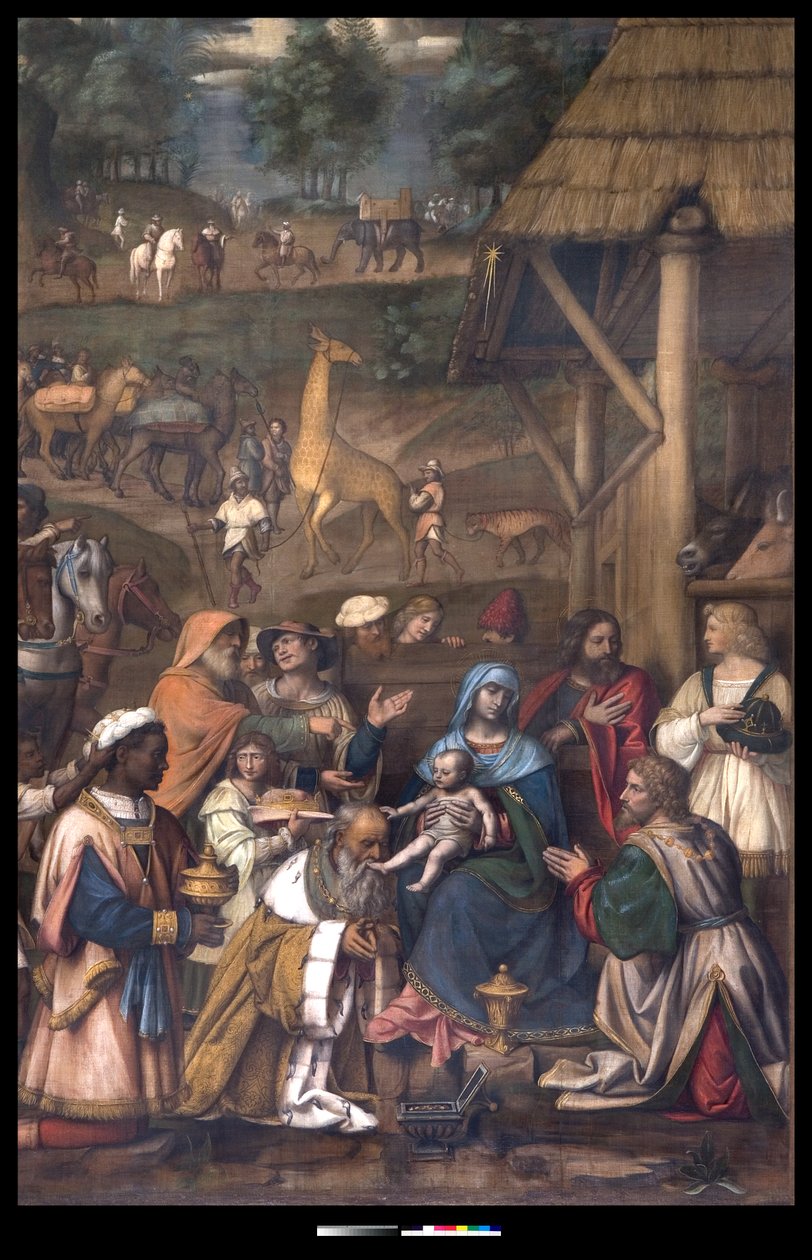 Tilbedelse af Magi, 1513 af Bernardino Luini