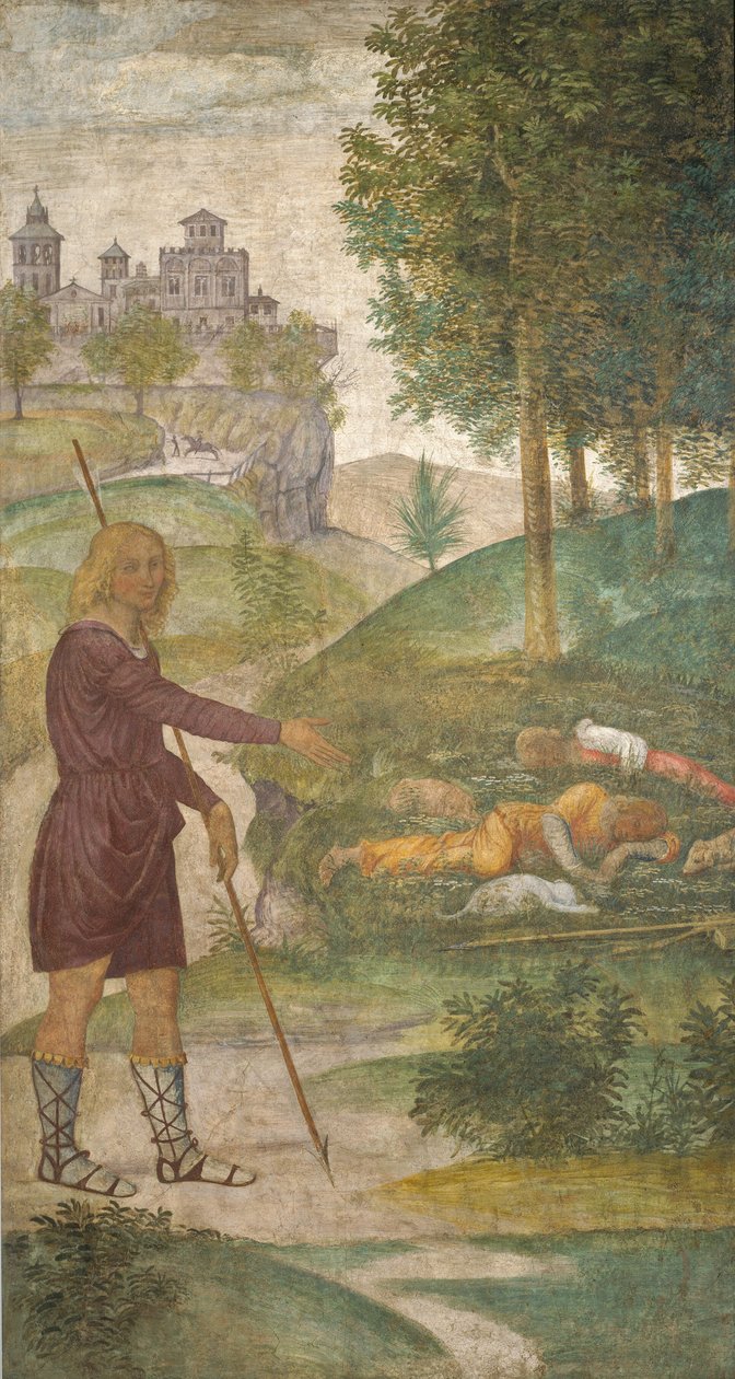 Cephalus og nymferne, ca. 15201522. af Bernardino Luini