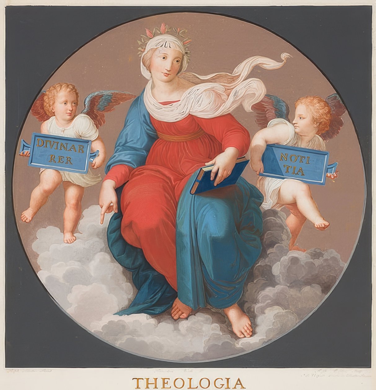 Theologie (Stanze della Segnatura) af Bernardino Nocchi