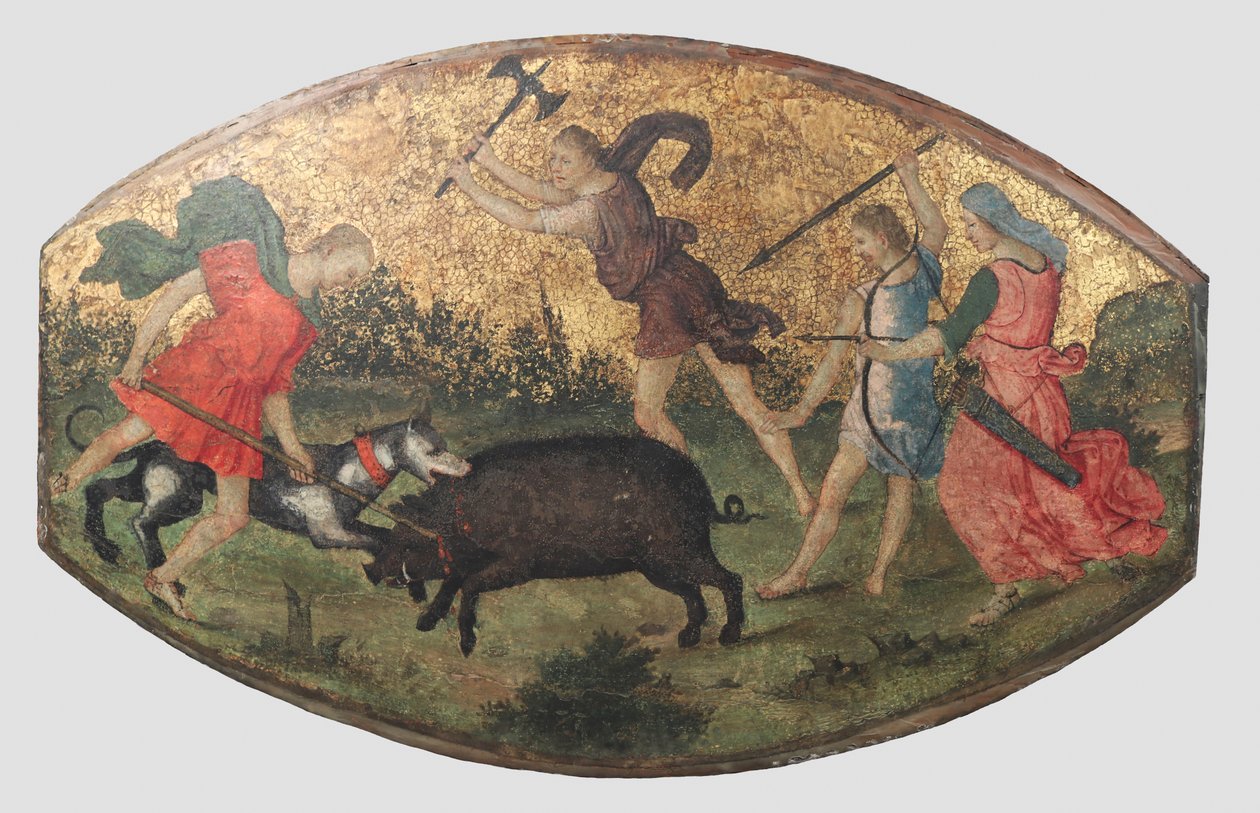 Hunt of the Calydonian Boar, CA. 1509. af Bernardino Pinturicchio